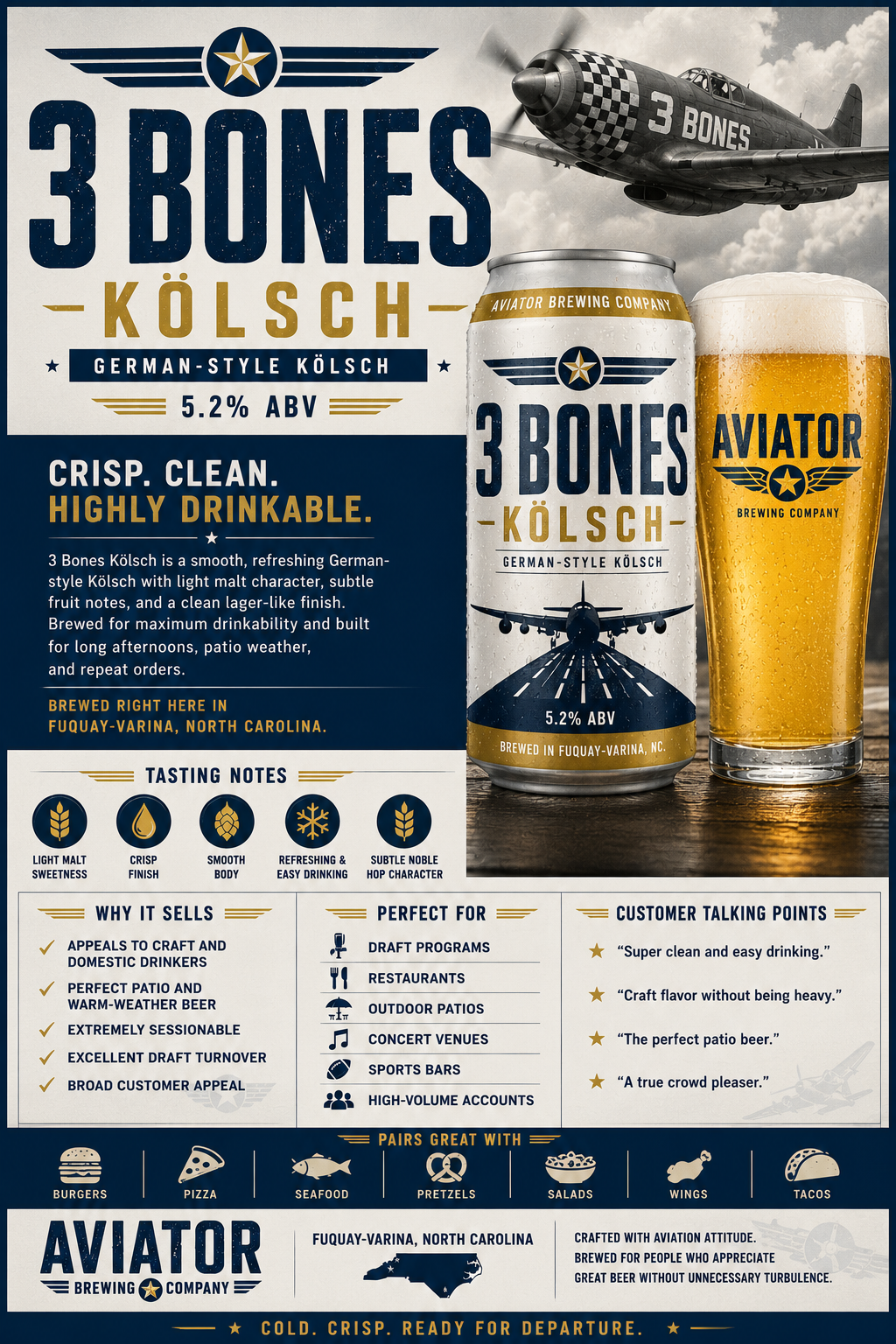 3Bones Kölsch beer artwork