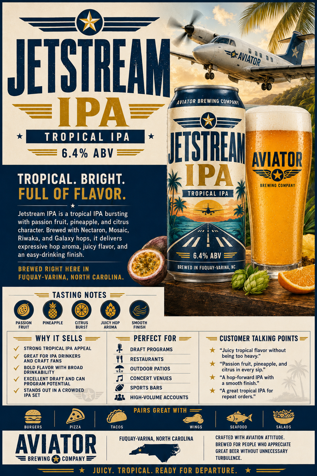 Jetstream IPA beer artwork