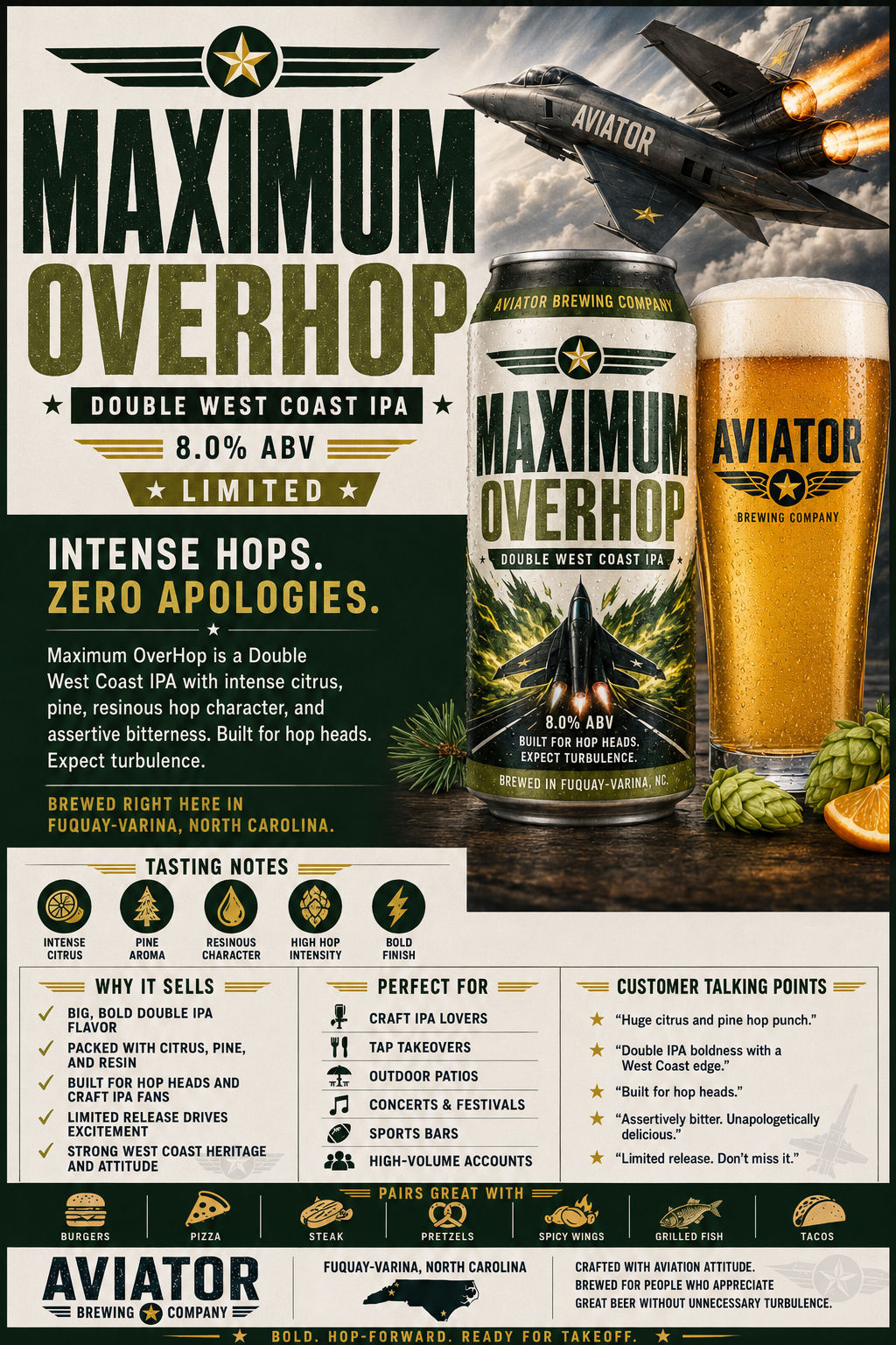 Maximum OverHop beer artwork