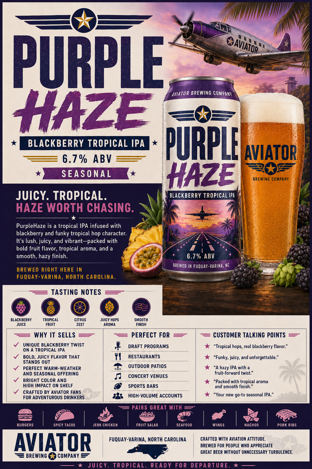PurpleHaze beer artwork