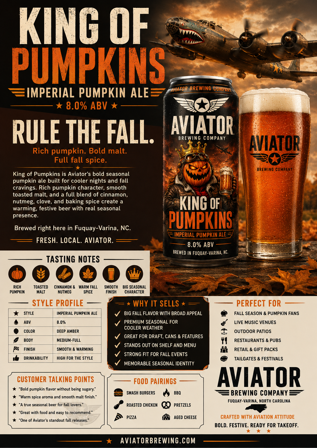 King of Pumpkins beer artwork