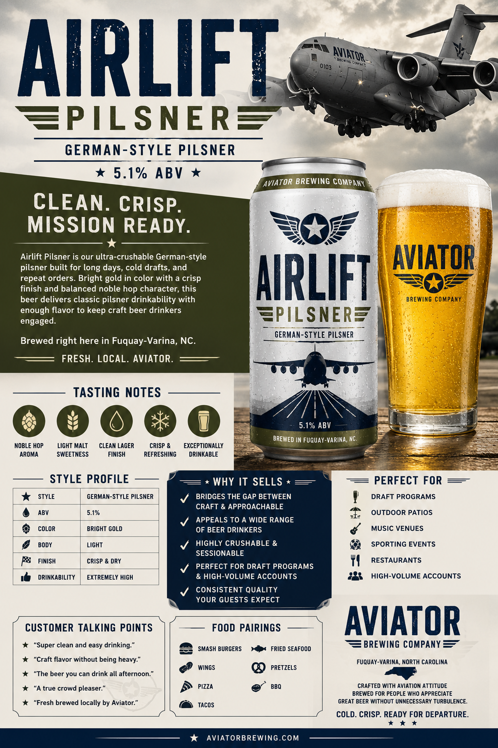 Airlift Pilsner beer artwork